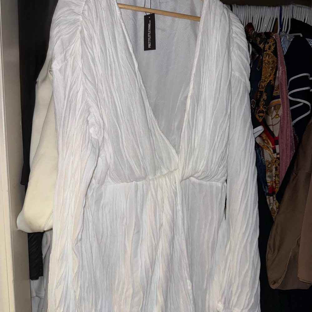 White Women's Swim Cover-Up - Picture 3 of 4
